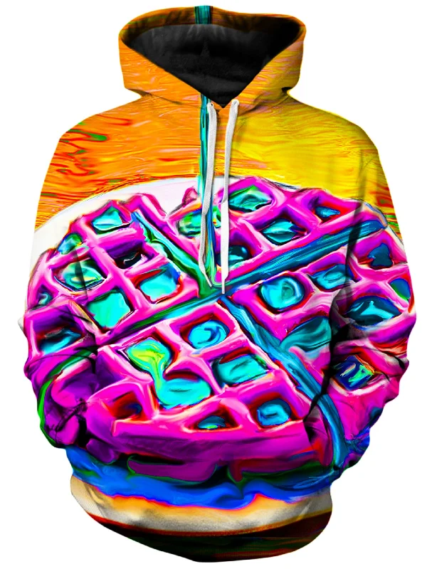 Waffles Unisex Hoodie Hoodie with Sequins Glamorous Eye-catching