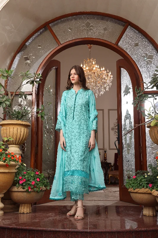 3PC EMBROIDERED LAWN CHICKENKARI DRESS WITH EMBROIDERED CHIFFON DUPATTA-AAIRA-FT330 Tunics Stylish elegant 3PC EMBROIDERED LAWN CHICKENKARI DRESS WITH EMBROIDERED CHIFFON DUPATTA-AAIRA-FT330 Tunics Stylish elegant
