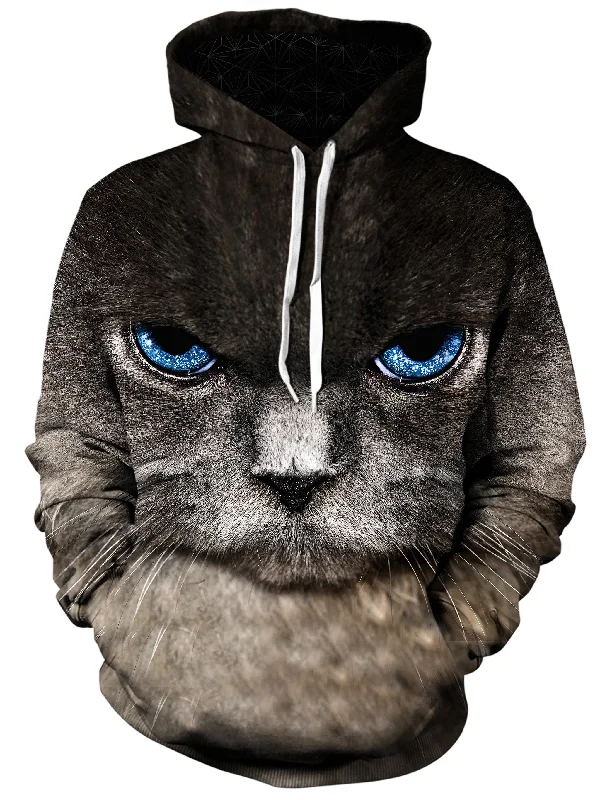 Eye of the Kitty Unisex Hoodie Hoodie with Hem Embroidery Detailed Premium
