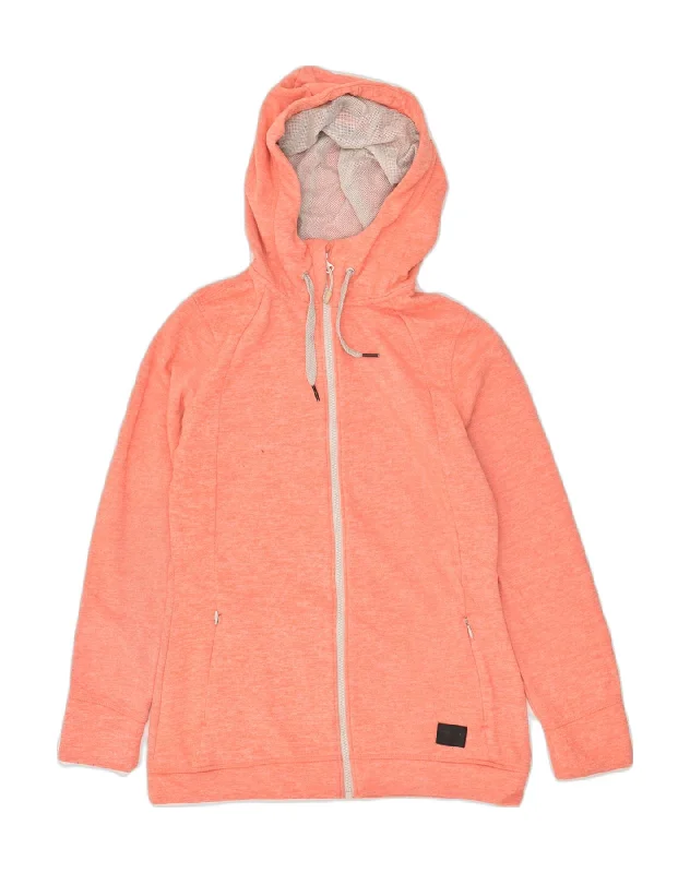 O'NEILL Womens Zip Hoodie Sweater UK 14 Medium Red Polyester Cable Knit Ribbed Knit Lace Knit O'NEILL Womens Zip Hoodie Sweater UK 14 Medium Red Polyester Cable Knit Ribbed Knit Lace Knit