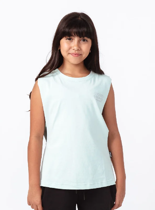 Unisex Kids Freestyle Max Tank Mint lace tank top