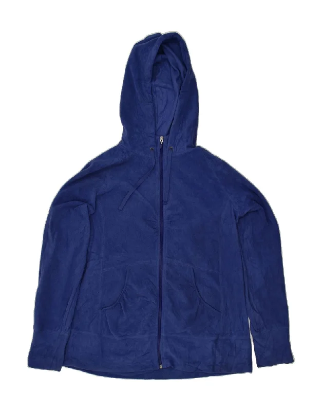 EDDIE BAUER Womens Hooded Fleece Jacket UK 18 XL Navy Blue Polyester Notch Collar Jacket Peter Pan Collar Jacket Cowl Neck Jacket EDDIE BAUER Womens Hooded Fleece Jacket UK 18 XL Navy Blue Polyester Notch Collar Jacket Peter Pan Collar Jacket Cowl Neck Jacket