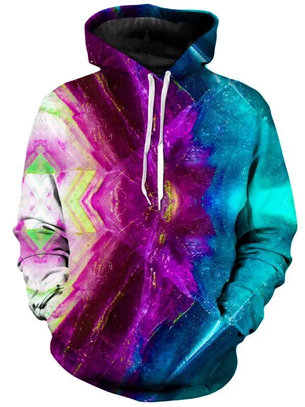 Crystal Lotus Unisex Hoodie Hoodie with Turtle Neck Cozy Winter