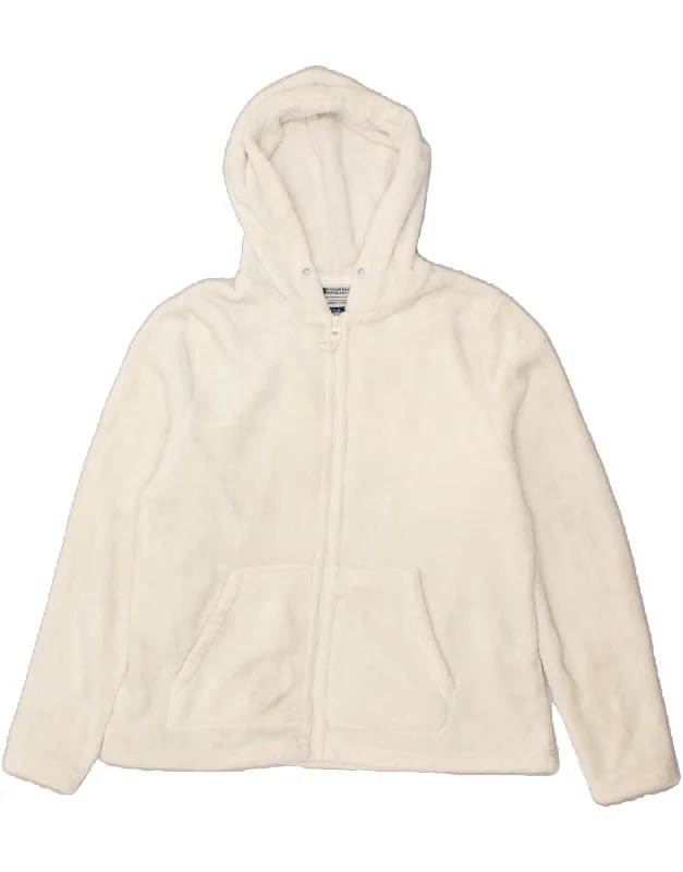 MOUNTAIN WAREHOUSE Womens Hooded Fleece Jacket UK 18 XL Off White Insulated Jacket Fitted Jacket Loose Jacket MOUNTAIN WAREHOUSE Womens Hooded Fleece Jacket UK 18 XL Off White Insulated Jacket Fitted Jacket Loose Jacket