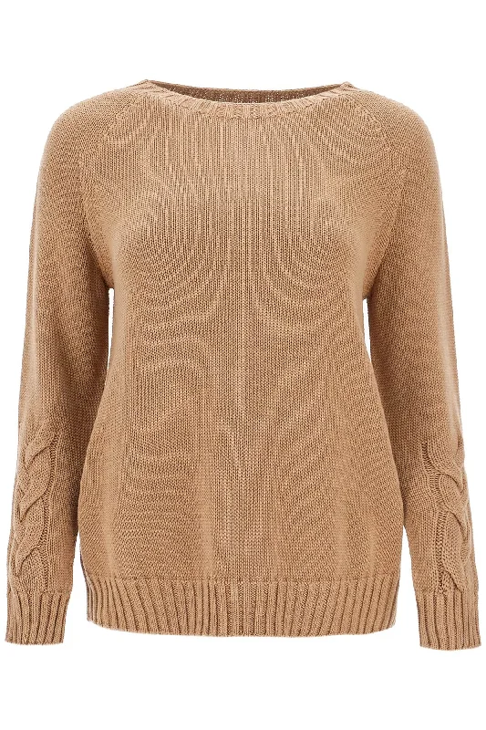 Cotton Cable Knit Sweater In 10 Words  - Beige Machine Wash Dry Clean Hand Wash