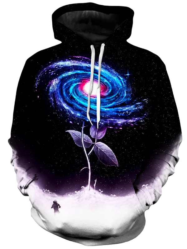 My Little Flower Hoodie Hoodie with Metallic Shiny Futuristic