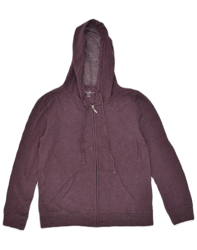 EDDIE BAUER Womens Zip Hoodie Sweater UK 16 Large Maroon Cotton Polka Dot Checkered Tartan EDDIE BAUER Womens Zip Hoodie Sweater UK 16 Large Maroon Cotton Polka Dot Checkered Tartan