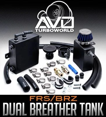 AVO Turboworld Dual Breather Tank Kit:  Scion FR-S 2013-2016; Toyota 86 2017-2018; Subaru BRZ 2013-2018 vintage tank top