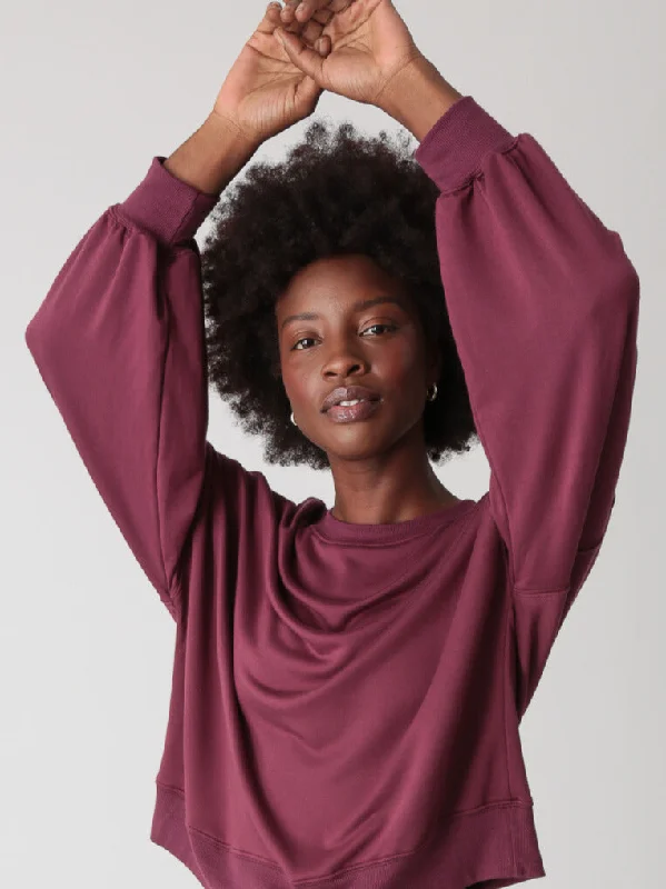 Balloon Sweatshirt Hoodie with High Neck Warm Protective