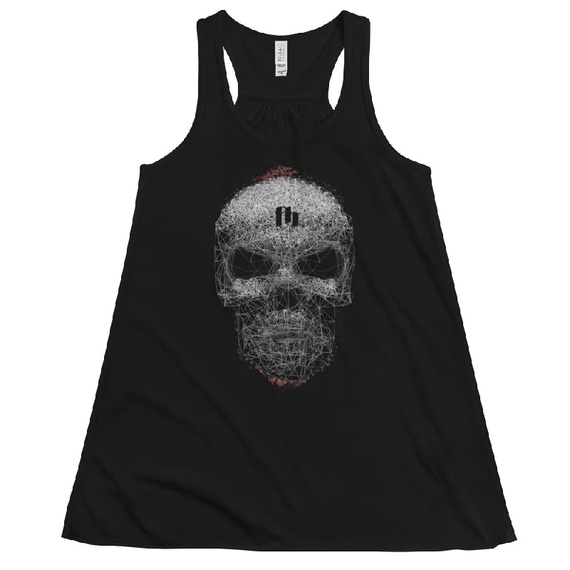 KNOW YOUR DARKNESS Flowy Racerback Tank Top Women turquoise tank top