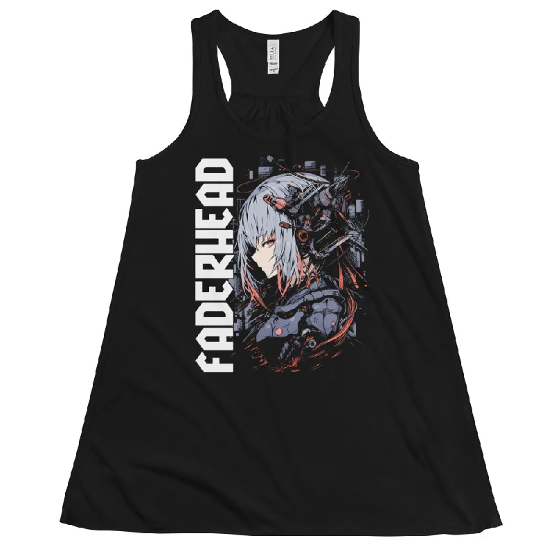 THE ASCENDER GRRRL Flowy Racerback Tank Top Women neon tank top