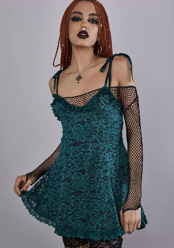 Emerald Faithfully Doomed Lace Dress Tunics Review highly