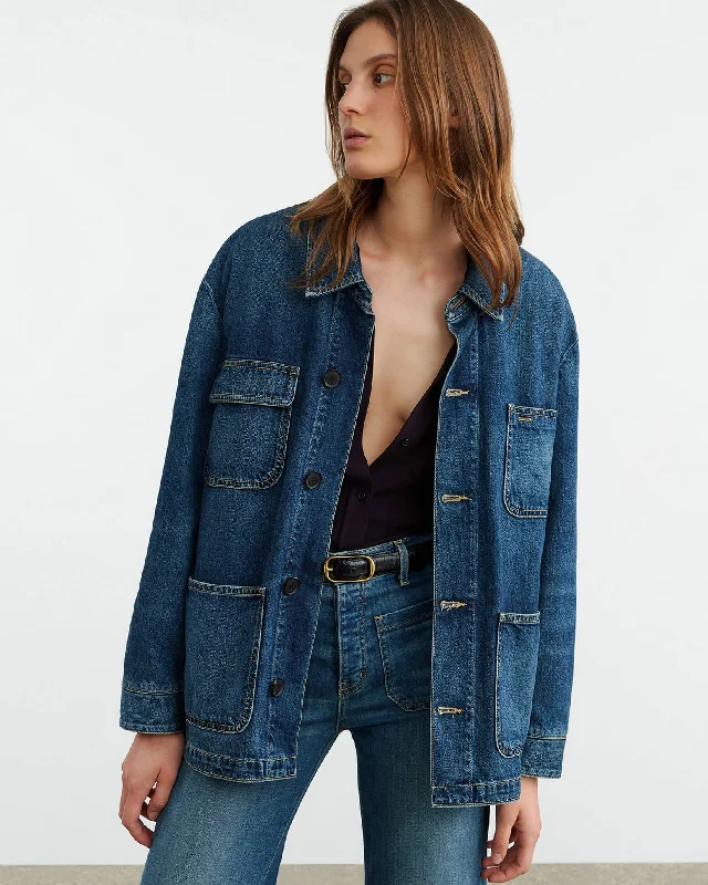 ALASTAIR DENIM JACKET Appliqued Jacket Beaded Jacket Sequined Jacket