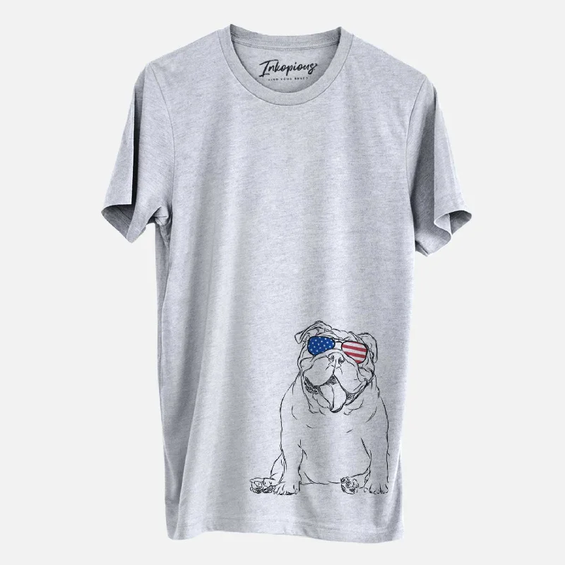 USA Tank the English Bulldog - Unisex Crewneck basic tank top