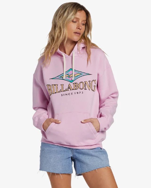 Dawn Patrol Sweatshirt - Lilac Smoke Hoodie with Ribbed Cuffs Snug Fit Comfort