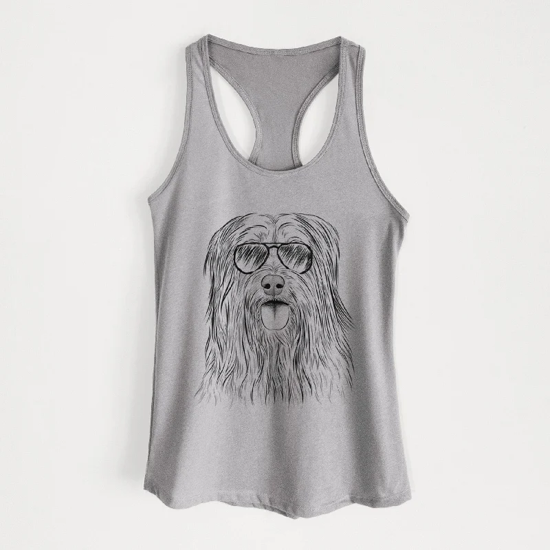 Indy the Korean Sapsali - Women's Racerback Tanktop floral tank top