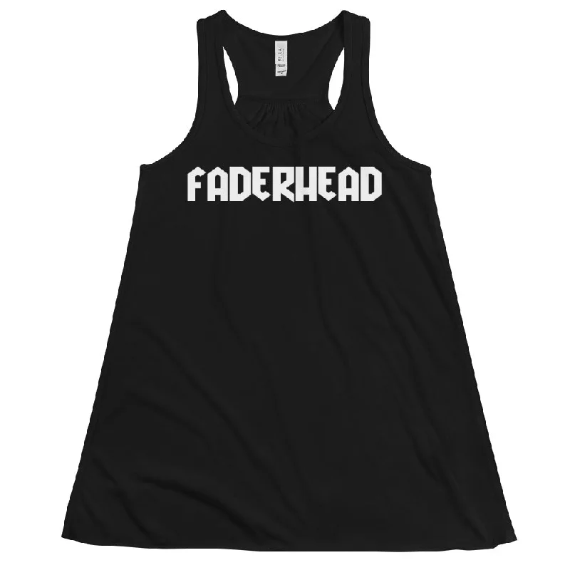 LOGO THE ASCENDER Flowy Racerback Tank Top Women ivory tank top