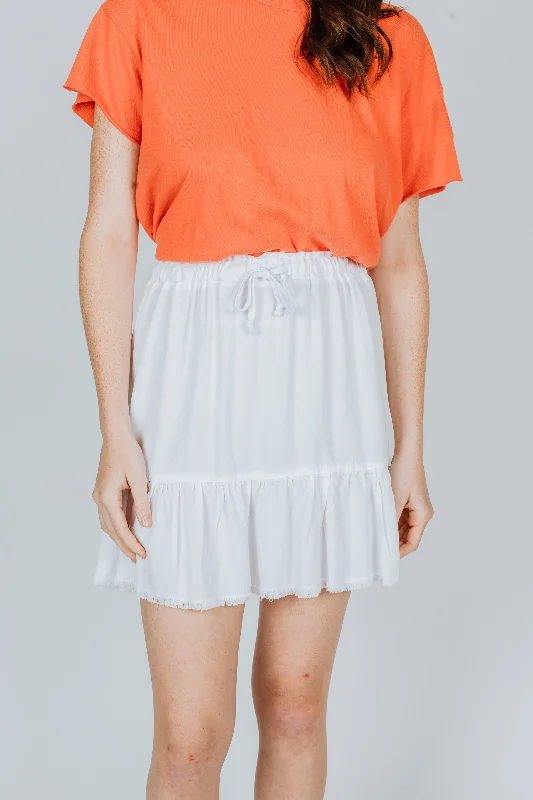Maven West Skirt White chiffon skirt floaty