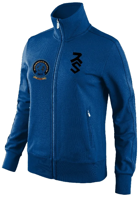 WC Limited Edition Women's Track Jacket [Blue] Denim Jacket Leather Jacket Suede Jacket
