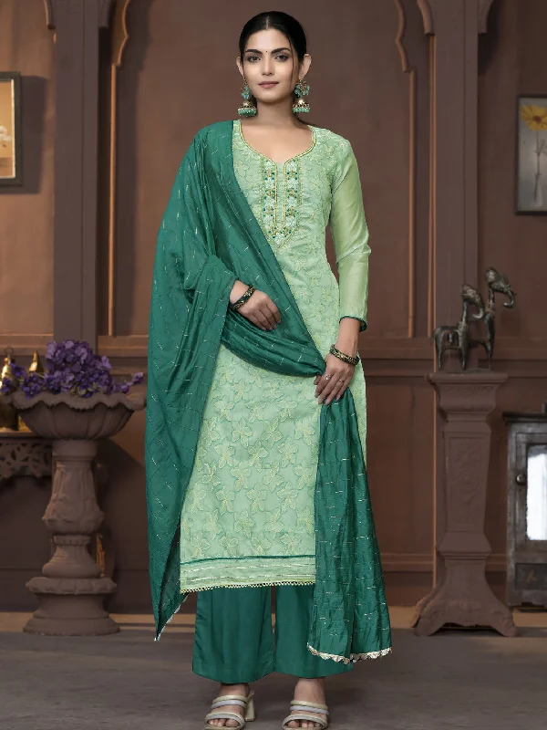 Sea Green Party Wear Readymade Pant Suit With Designer Printed Hand Work Elegant Silk Pants Sea Green Party Wear Readymade Pant Suit With Designer Printed Hand Work Elegant Silk Pants
