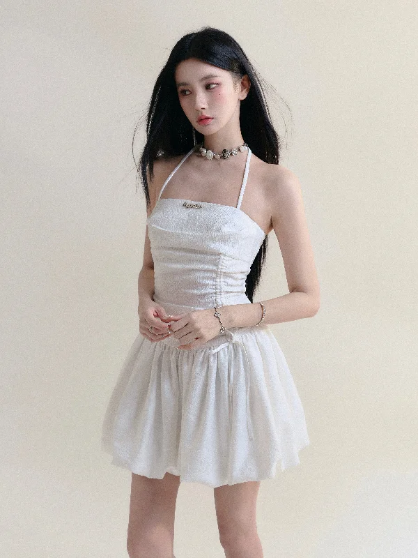 Moonlight Halter Neck Suspender Ballet Dress FRA0183 Tunics Leisure comfortable