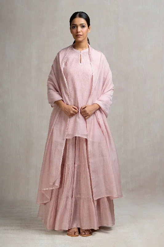 Hand Embroidered Skirt Set with Kurti & Dupatta silk skirt smooth