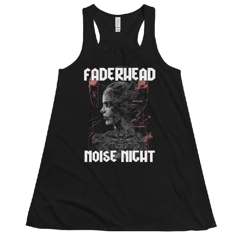 NOISE NIGHT CYBORG Flowy Racerback Tank Top Women fashionable tank top
