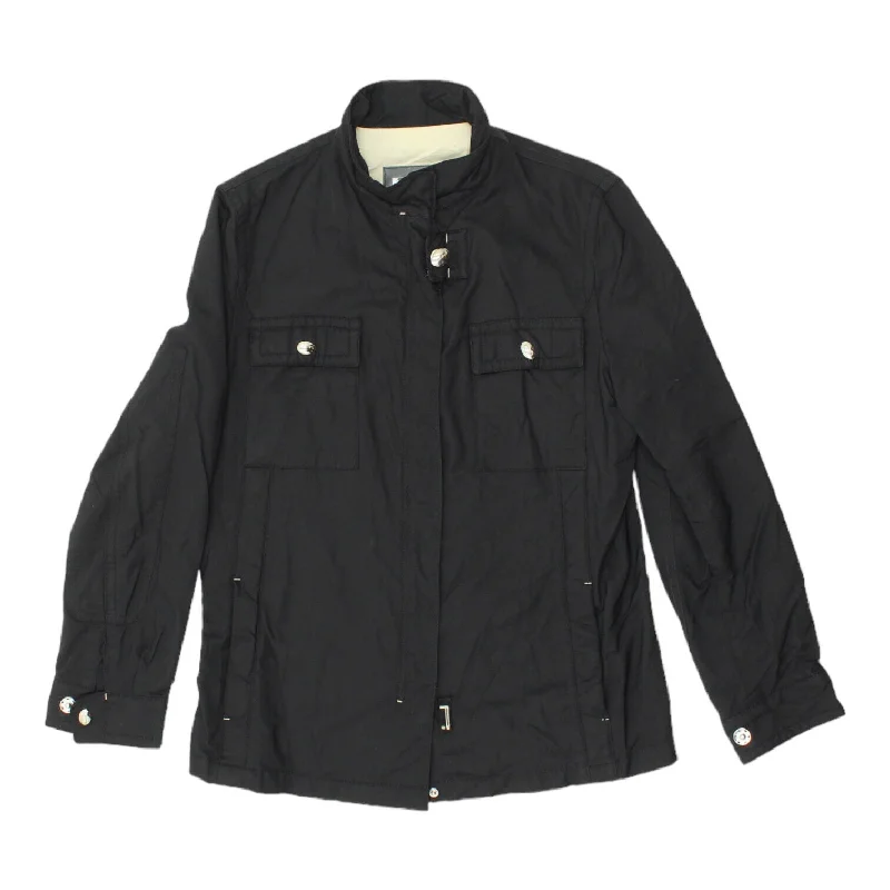 Pirelli Womens Black Utility Jacket | Vintage High End Luxury Designer VTG Fitted Jacket Loose Jacket Oversized Jacket Pirelli Womens Black Utility Jacket | Vintage High End Luxury Designer VTG Fitted Jacket Loose Jacket Oversized Jacket