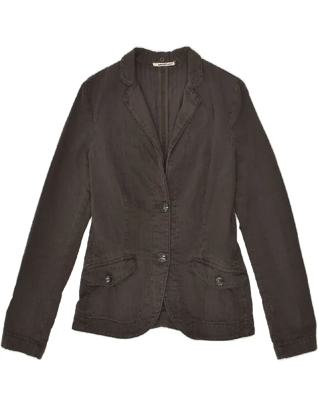 GAS Womens 2 Button Blazer Jacket UK 14 Medium Brown Cotton Denim Jacket Leather Jacket Suede Jacket GAS Womens 2 Button Blazer Jacket UK 14 Medium Brown Cotton Denim Jacket Leather Jacket Suede Jacket