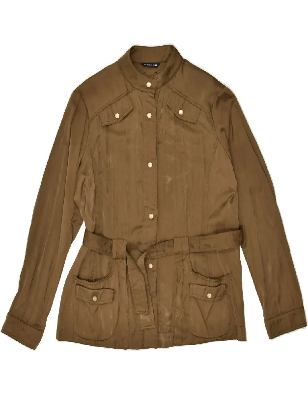 TRUSSARDI JEANS Womens Utility Jacket IT 42 Medium Brown Wool Jacket Cashmere Jacket Tweed Jacket TRUSSARDI JEANS Womens Utility Jacket IT 42 Medium Brown Wool Jacket Cashmere Jacket Tweed Jacket