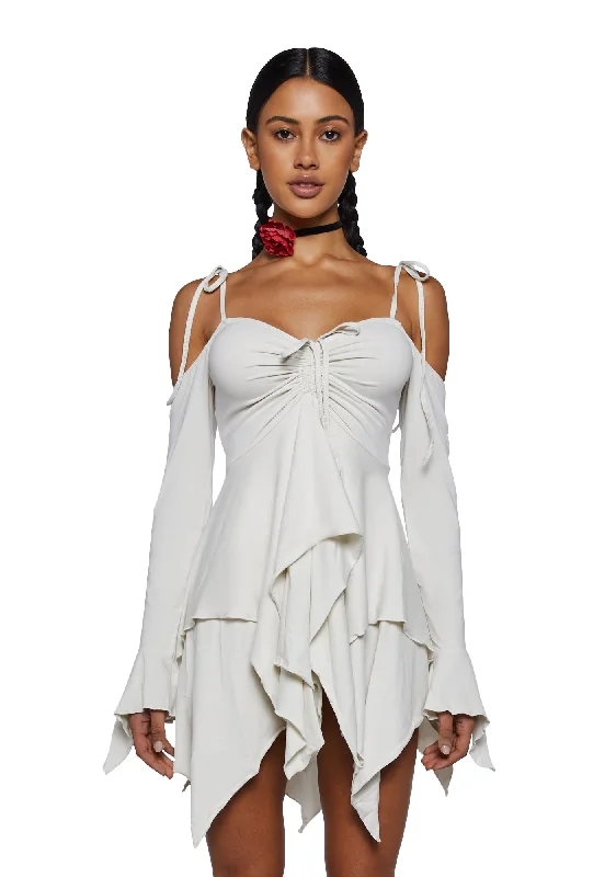 F is For Fairies® Handkerchief Dress - Ivory Tunics Business professional