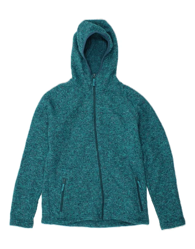 MOUNTAIN WAREHOUSE Womens Zip Hoodie Sweater UK 12 Medium Blue Flecked Boxy Sweater Fitted Sweater A-Line MOUNTAIN WAREHOUSE Womens Zip Hoodie Sweater UK 12 Medium Blue Flecked Boxy Sweater Fitted Sweater A-Line