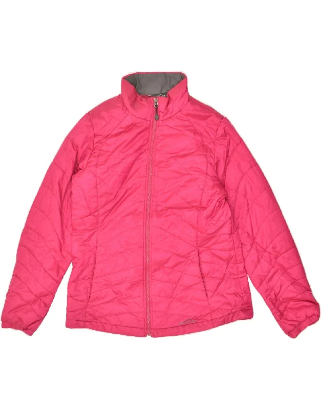 EDDIE BAUER Womens Padded Jacket UK 16 Large Pink Polyester Zippered Jacket Buttoned Jacket Snapped Jacket EDDIE BAUER Womens Padded Jacket UK 16 Large Pink Polyester Zippered Jacket Buttoned Jacket Snapped Jacket