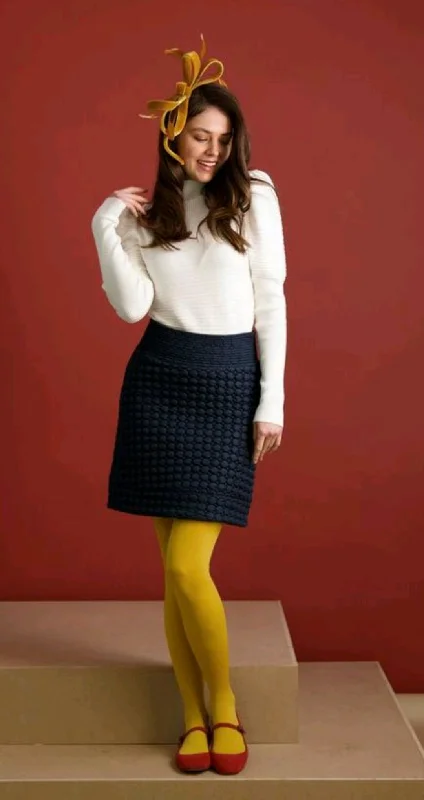 Sara Navon Knit Sweater Mesh Fabric Canvas Fabric Denim Fabric