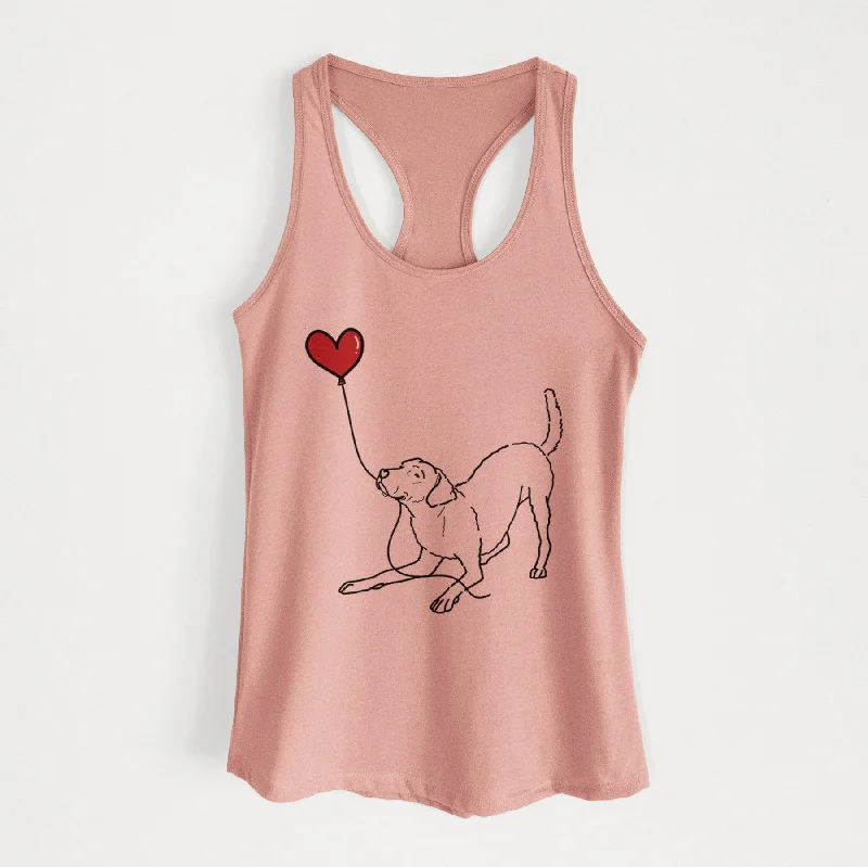 Chesapeake Bay Retriever Heart String - Women's Racerback Tanktop crossback tank top