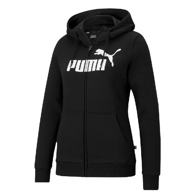Puma - Women's Essentials Logo Full Zip Hoodie (586806 01) Hoodie with High Neck Warm Protective Puma - Women's Essentials Logo Full Zip Hoodie (586806 01) Hoodie with High Neck Warm Protective