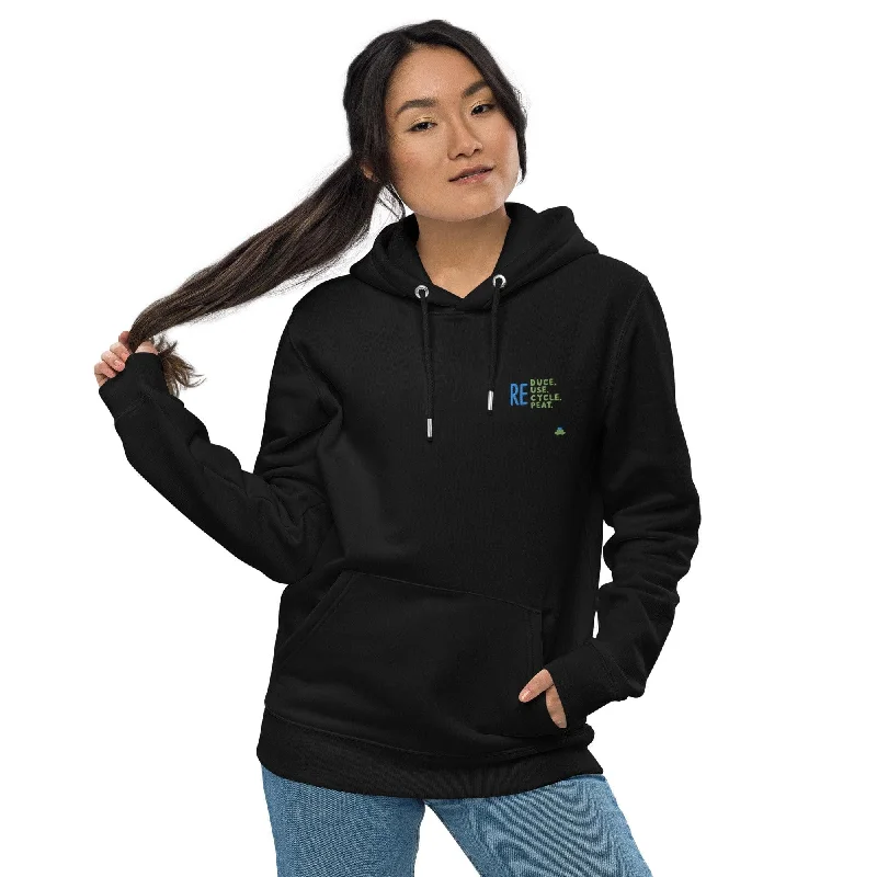 essential organic hoodie Hoodie with Hem Contrast Bold Stylish