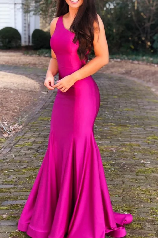 One Shoulder Trumpet/Mermaid Floor-Length Evening prom Dress  cg5987