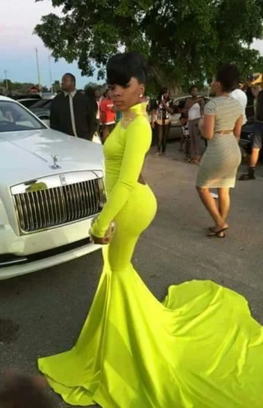 High Neck Mermaid Prom Dresses Lace Applique Neck Hollow Back Sexy Court Train Evening Gowns_Prom Dresses cg6294 High Neck Mermaid Prom Dresses Lace Applique Neck Hollow Back Sexy Court Train Evening Gowns_Prom Dresses cg6294