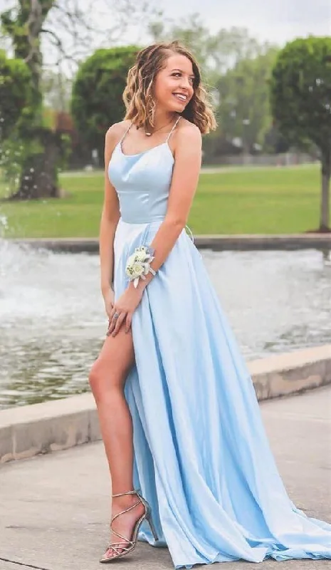 Light Blue Prom Dress with Slit, Evening Dress ,Winter Formal Dress, Pageant Dance Dresses, Graduation School Party Gown cg6513 Light Blue Prom Dress with Slit, Evening Dress ,Winter Formal Dress, Pageant Dance Dresses, Graduation School Party Gown cg6513