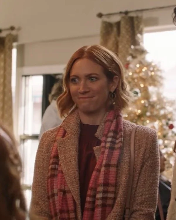 Brittany Snow Christmas with the Campbells Pink Coat