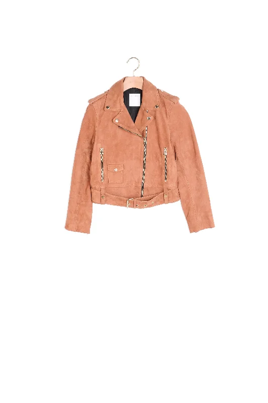 Blouson perfecto en daim