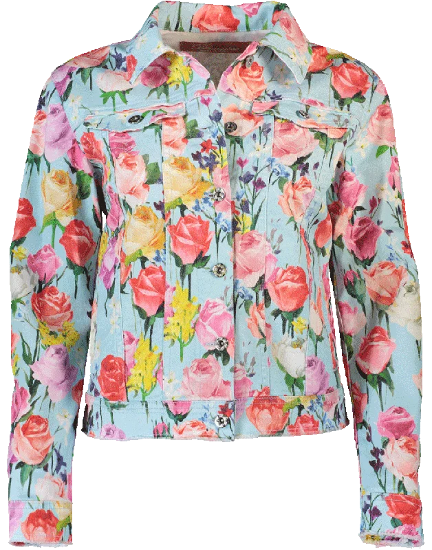 Floral Denim Jacket