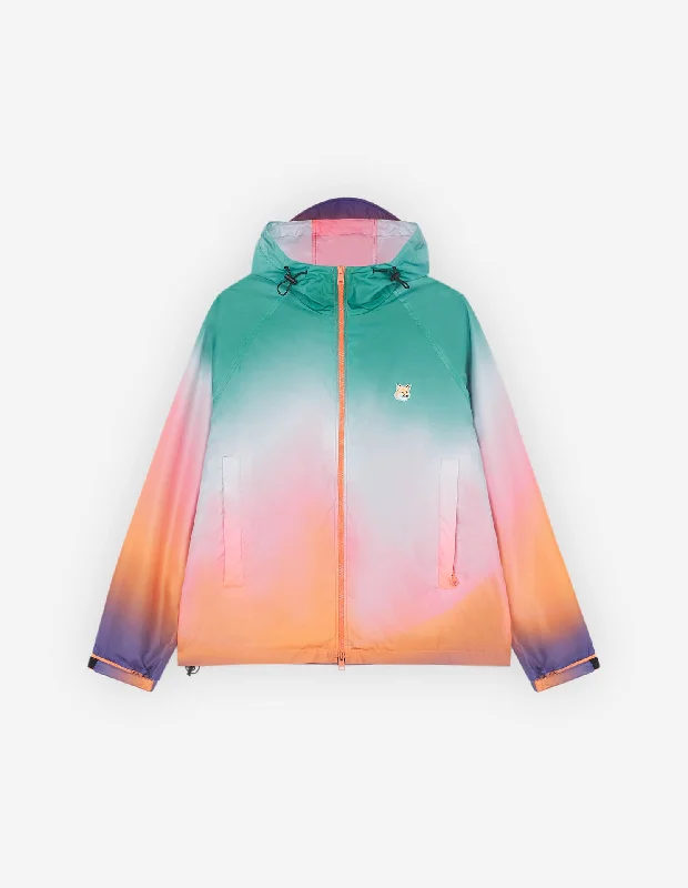 Technical Windbreaker Gradient Print