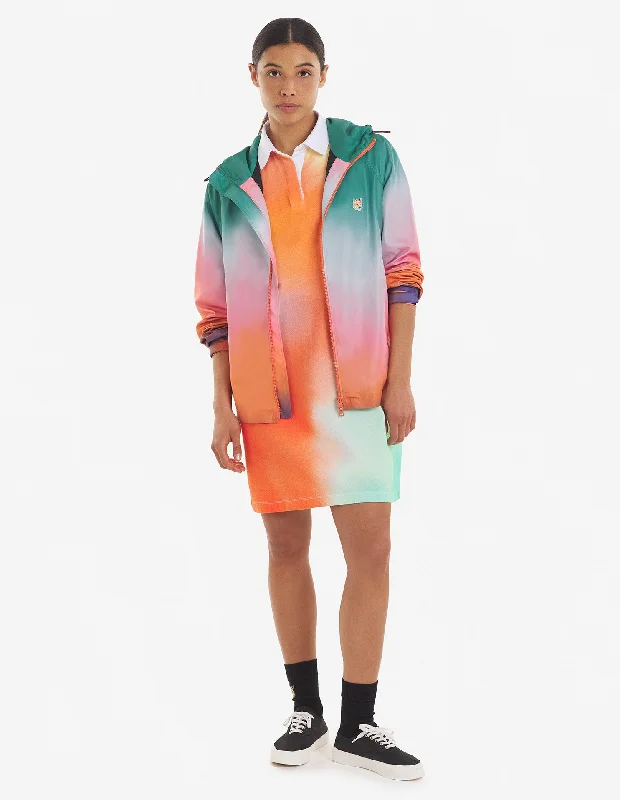 Technical Windbreaker Gradient Print