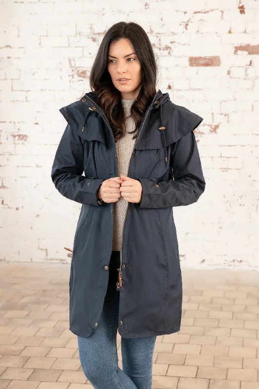 Outrider Waterproof Raincoat in Navy