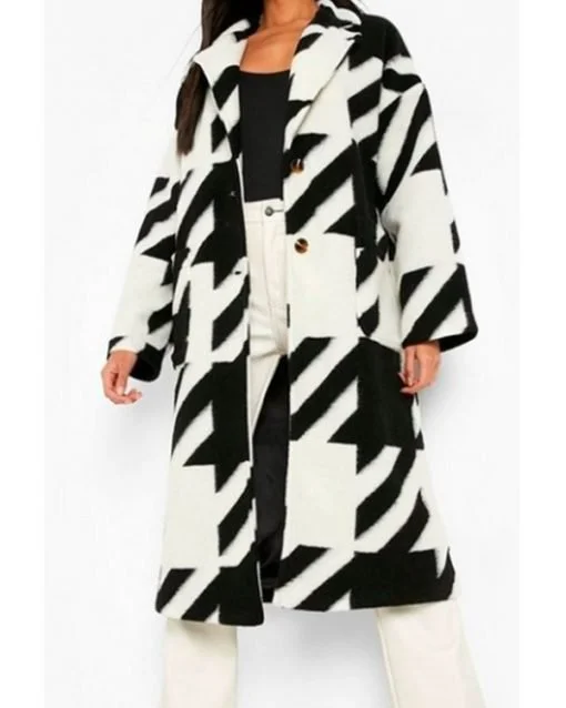 Real Girlfriends in Paris 2022 Kacey Margo Print Coat