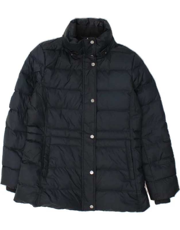 TOMMY HILFIGER Womens Padded Jacket UK 16 Large Navy Blue Polyester