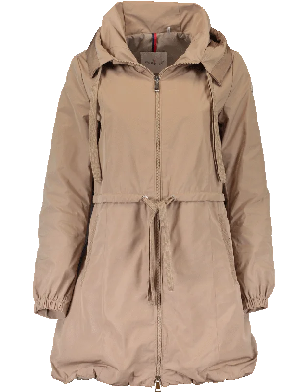 Topaze Drawstring Rain Coat