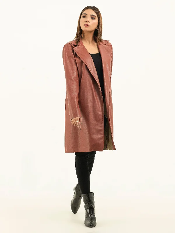 Leather Long Coat